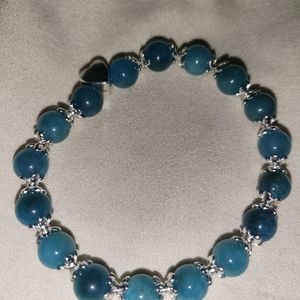 Blue Apatite Crystal Bracelet